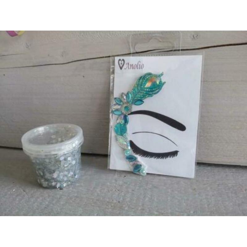 Carnaval face en body bling