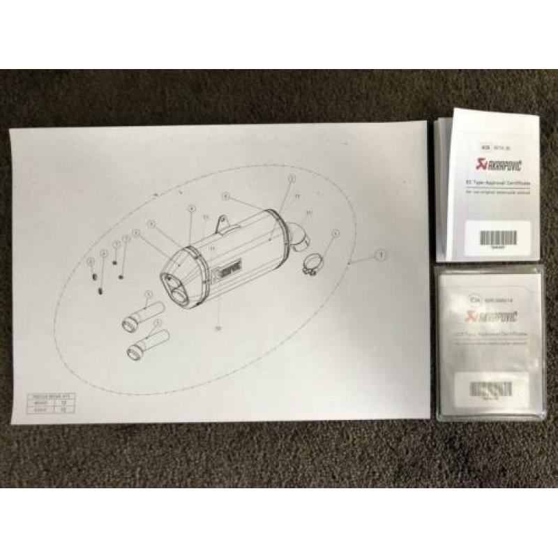 Akrapovic uitlaat demper Suzuki V-Strom Vstrom 1000 14-16