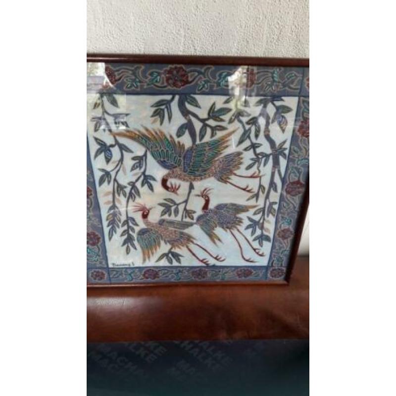 Ingelijste batik