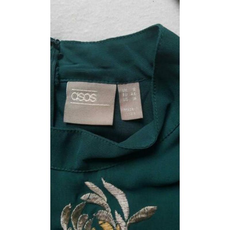 Donker groene ASOS jurk maat 46