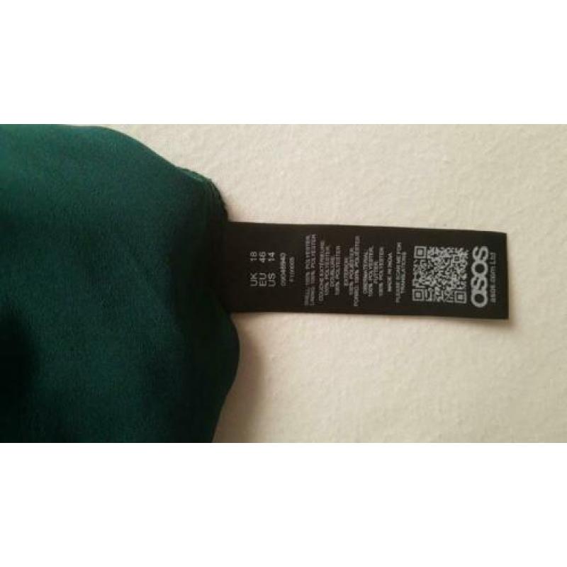 Donker groene ASOS jurk maat 46