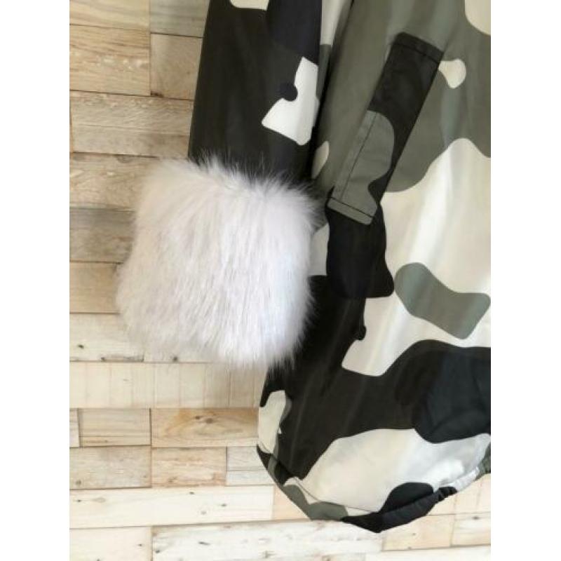 Pinka winterjas camouflage, maat 36/38/40 - wyp