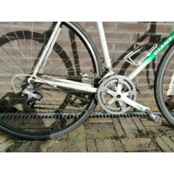 Race fiets retro Giant peleton superlite rood-groen-wit