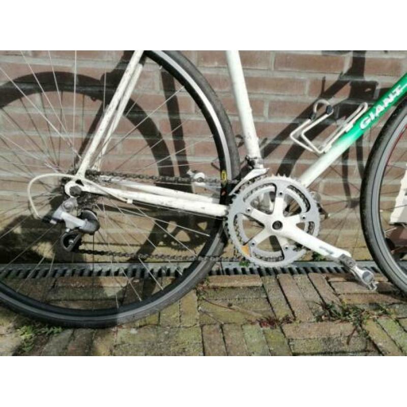 Race fiets retro Giant peleton superlite rood-groen-wit