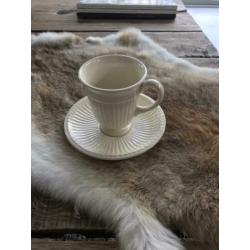Wedgwood Edme koffiekopjes plus schotel