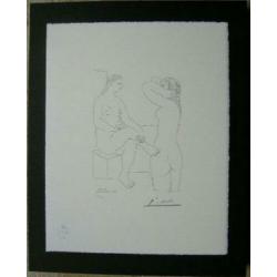 Picasso Lithografie "Suite Vollard Nr LXXX" SPADEM Ges Gel