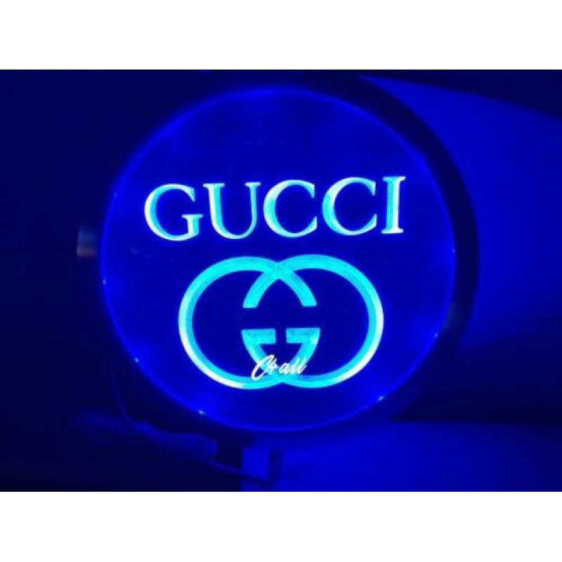 Gucci Neon 3D LED Lamp Verlichting Licht Reclame Bord Rond