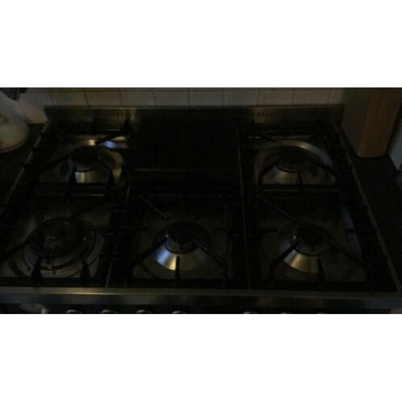 Boretti fornuis met grote oven 6 pits 60cmx90cm