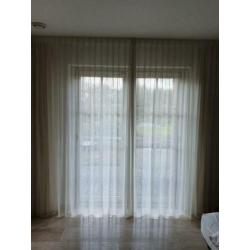 Gordijnen + vitrage 270 cm br, 250 hg. Meerdere sets.