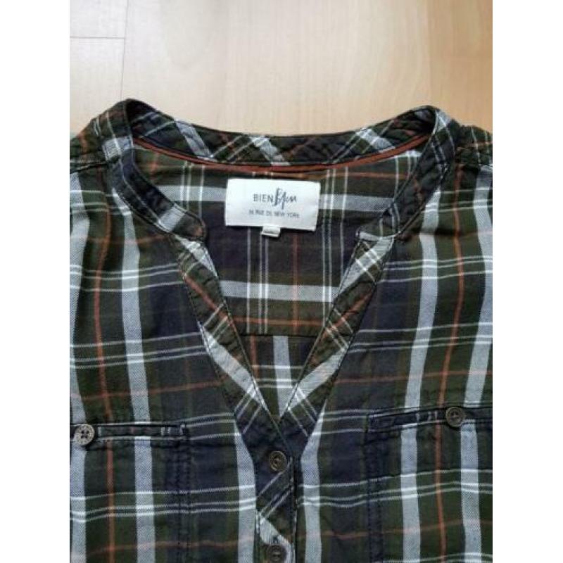 Donker groene Bien Bleu blouse maat L