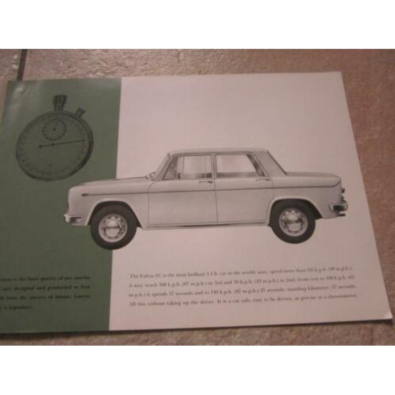 Lancia Fulvia 2C brochure folder 1965