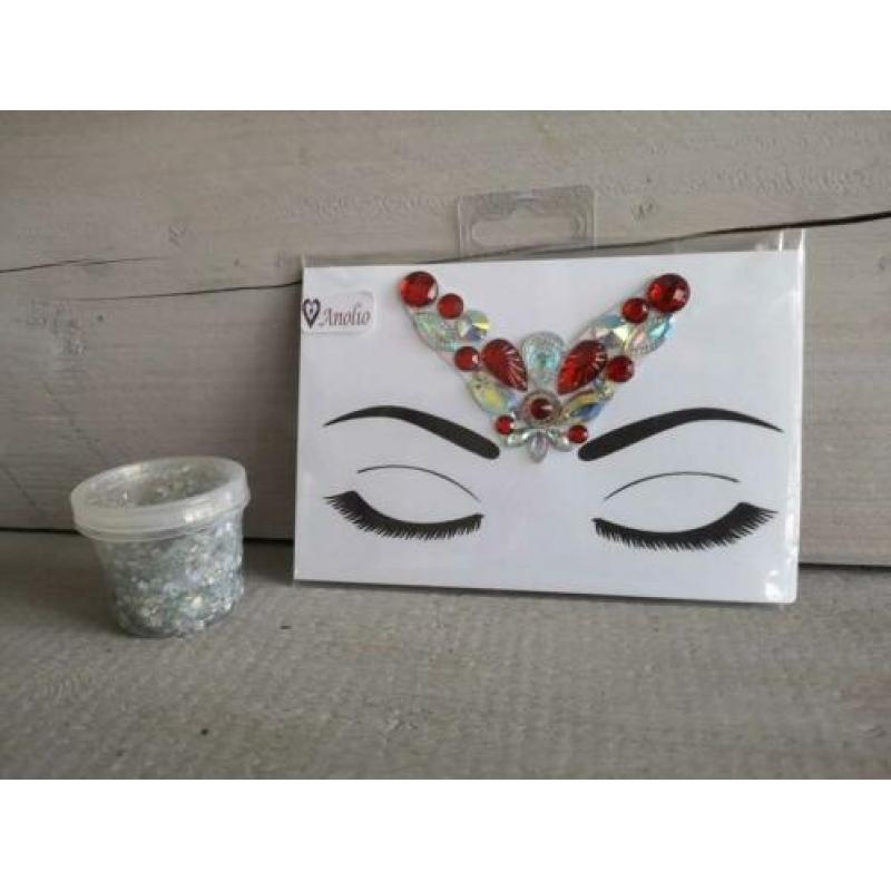 Carnaval face en body bling