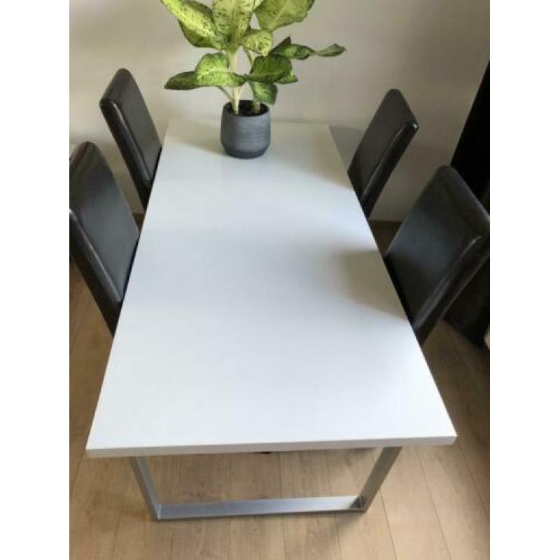 Eettafel 200x90 cm 4 stoelen