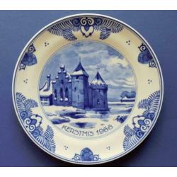 Porceleyne Fles 1966 Kerstmis Stadspoort Medemblik 18cm (2)