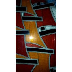 glas in lood zeilschip