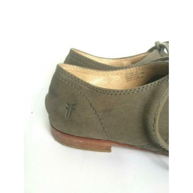Frye veter schoenen loafers flatjes Grijs 8M 38