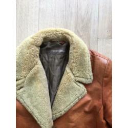 Vintage! Leren jas transmission L