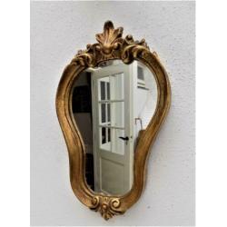 Spiegel goudkleur vintage klassiek retro jaren 70 louis styl