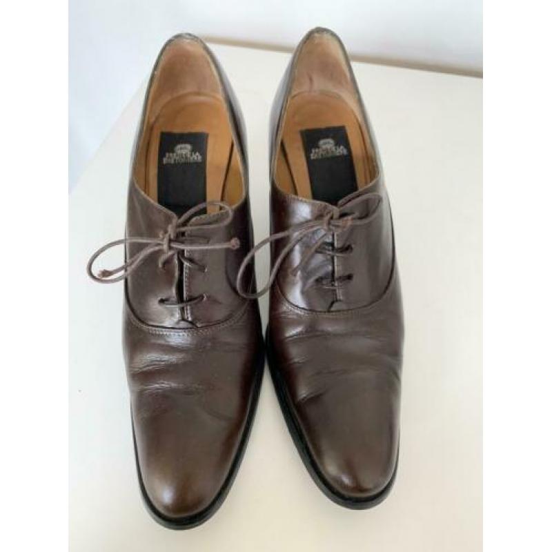 Fred de la Bretoniere veterschoenen maat 37 bruin hakjes