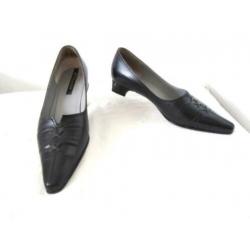 Schoenen zwart merk PETER KAISER 3=mt 36 nieuwstaat leder