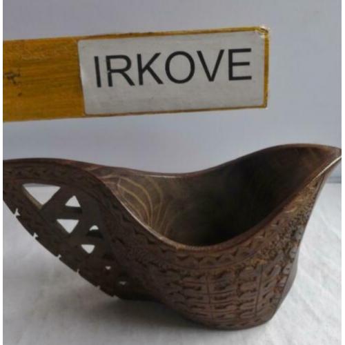 HOUTEN KOM BOOTJE MODEL * Mooi Bewerkt *