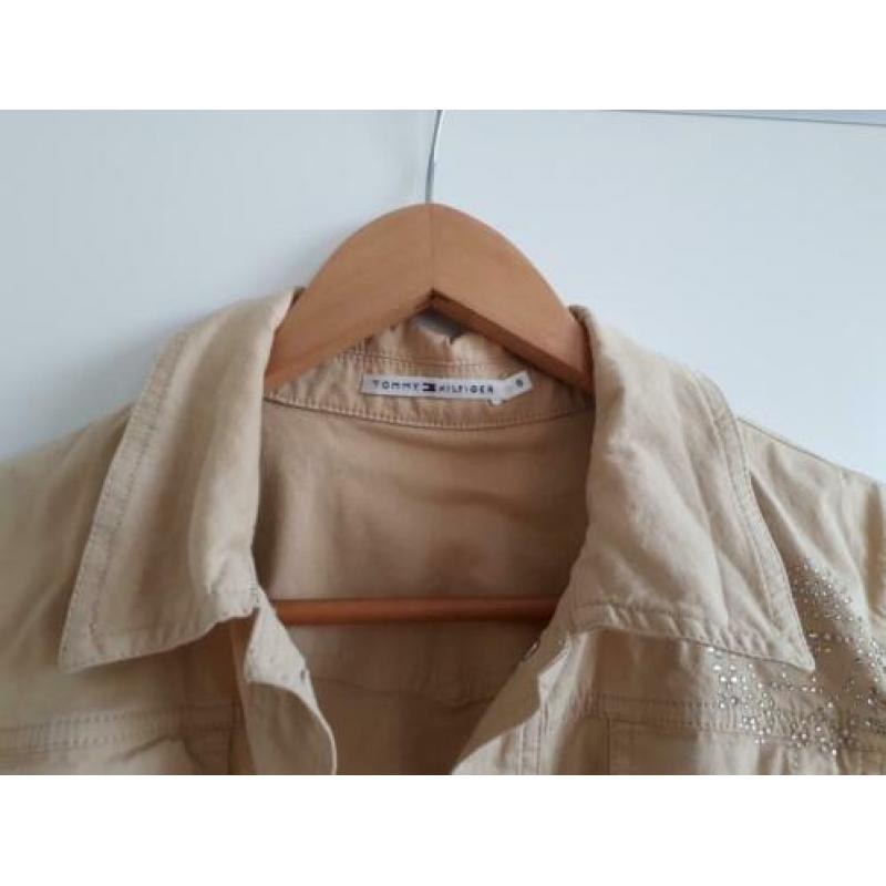 Tommy Hilfiger beige spijkerjasje maat 8