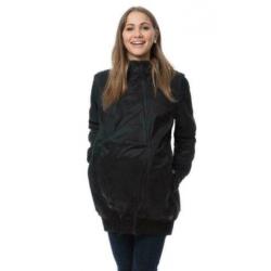 4-in-1 nieuwe zwarte zwangerschaps- en babydraagjas