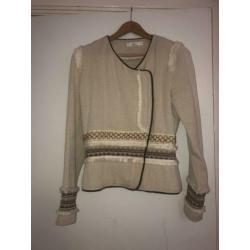 Aaiko jasje crème en bruin S / 36