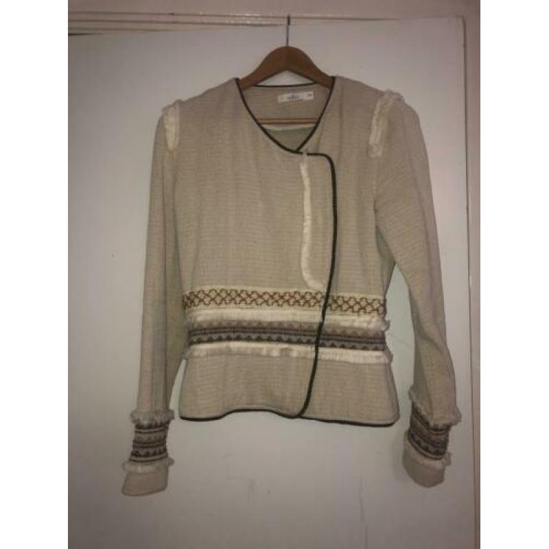 Aaiko jasje crème en bruin S / 36
