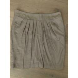 Satijnen rok beige M/L