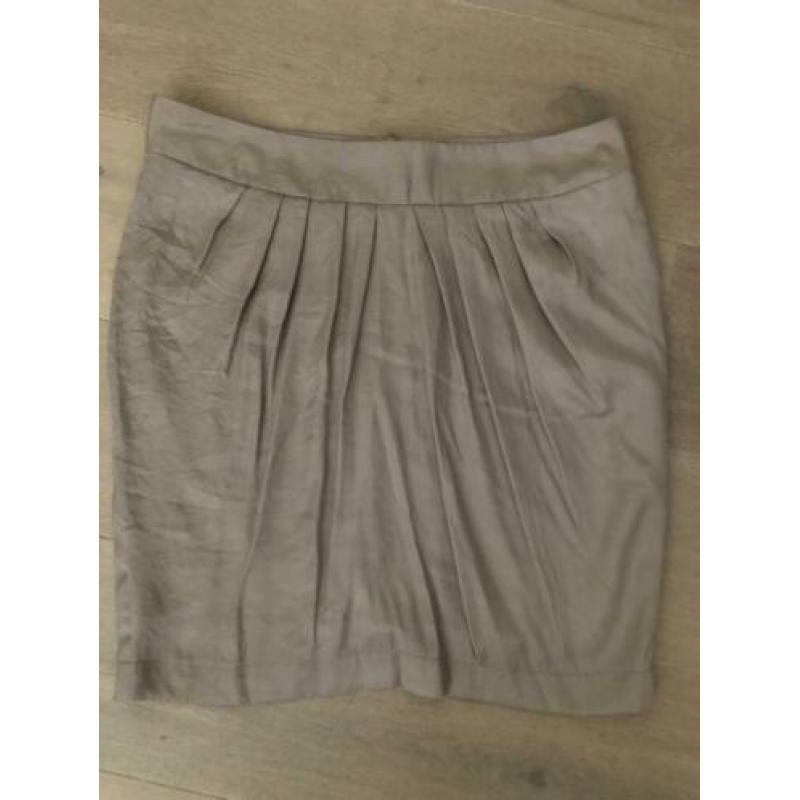Satijnen rok beige M/L