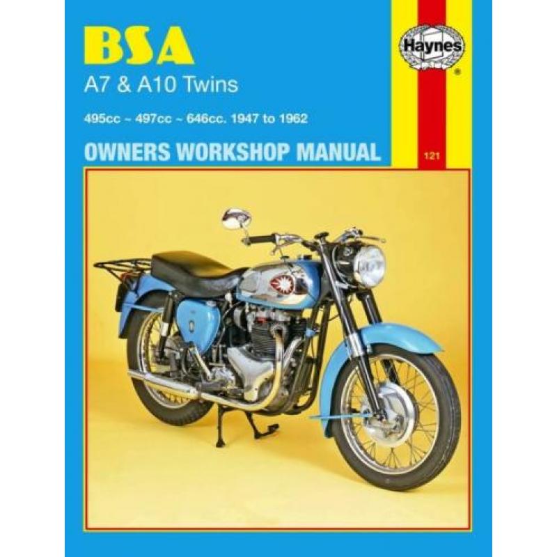 Bsa A7 + A10 Twins 1947 - 1962 + vertaalwoordenboekje !!