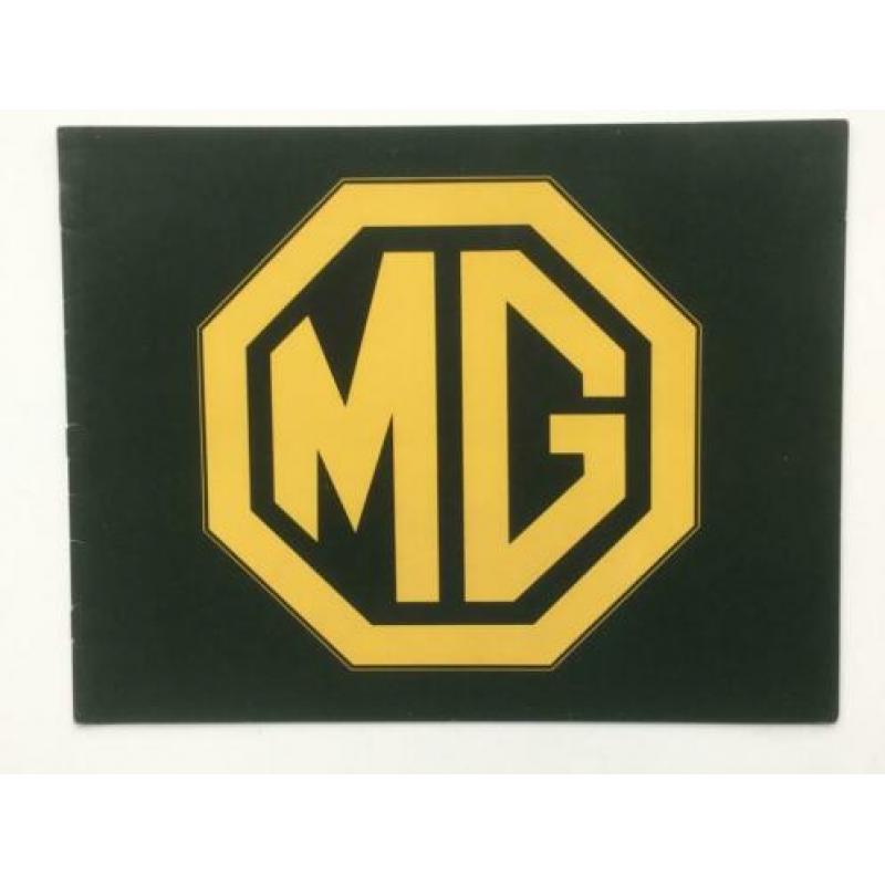 1979 MG B 1979 MGB Rubber Bumper – USA Folder / Brochure