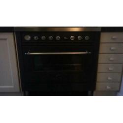 Boretti fornuis met grote oven 6 pits 60cmx90cm