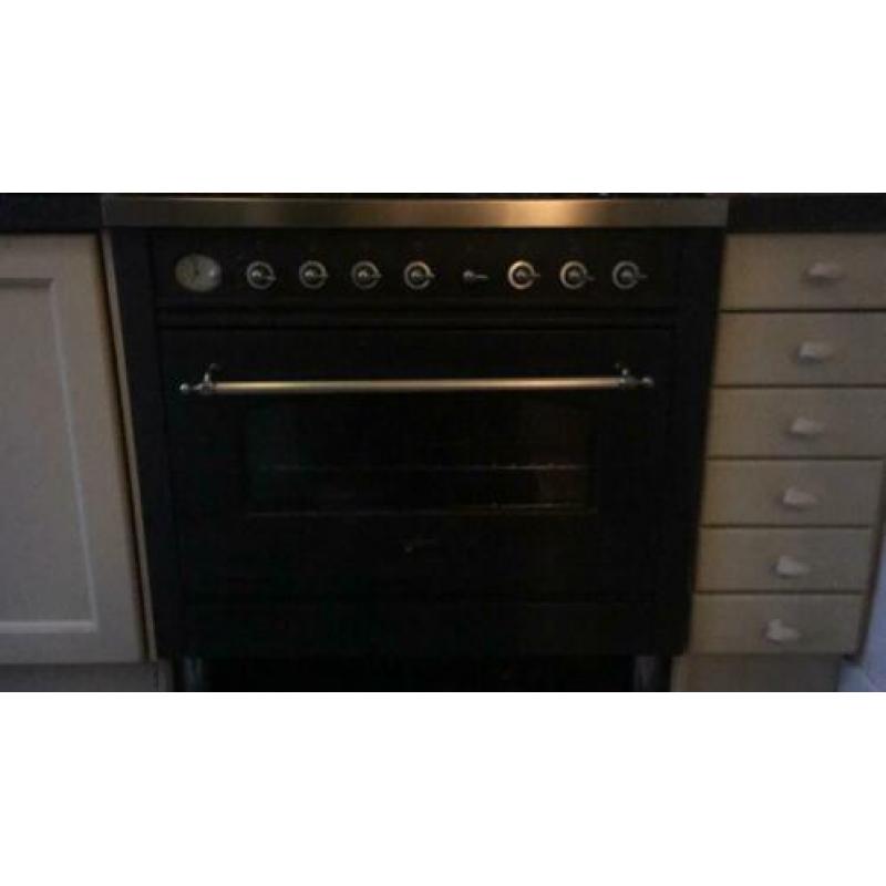 Boretti fornuis met grote oven 6 pits 60cmx90cm