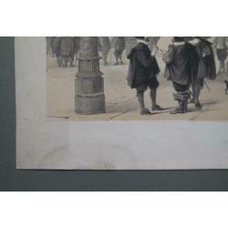 Beurs van Antwerpen / steendruk / lithografie / litho