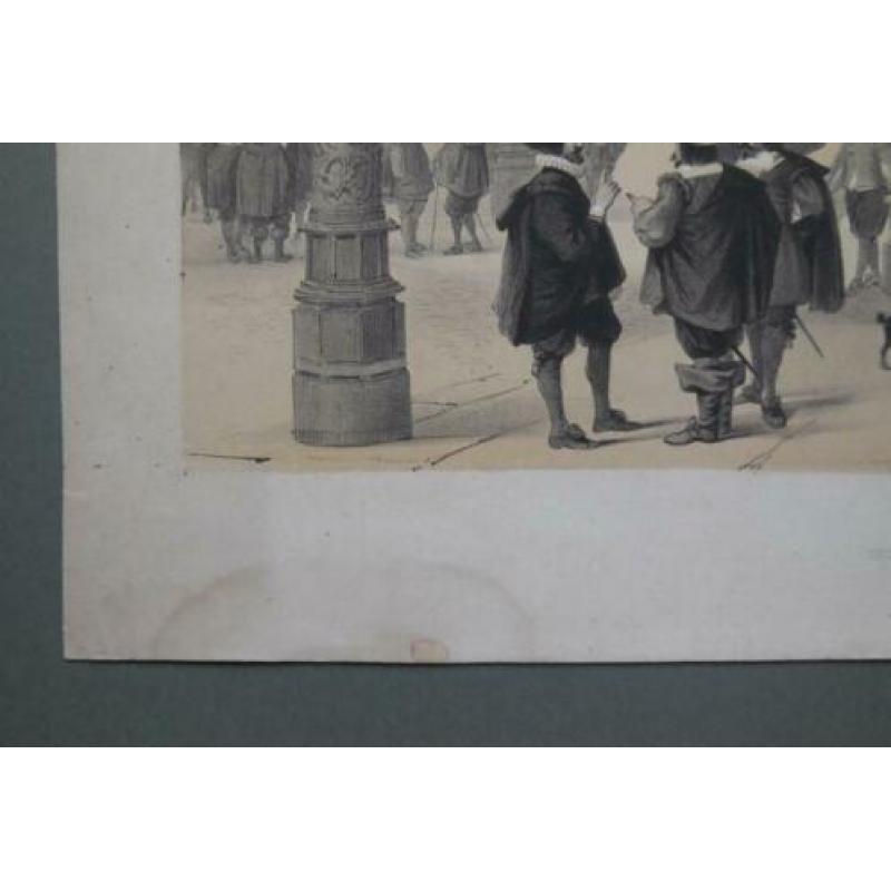 Beurs van Antwerpen / steendruk / lithografie / litho