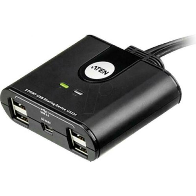 us224 2-port usb 2.0 peripheral sharing device