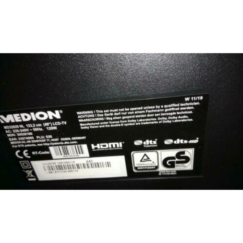 Medion smart tv 123.5 cm.. 49 inch
