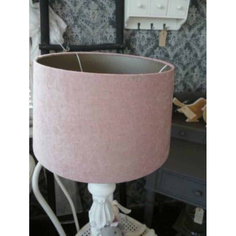 Velvet roze lampenkap, groot