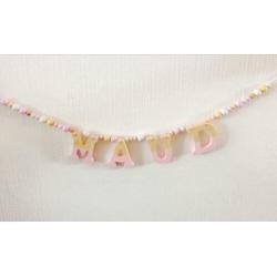 Naamslinger hout (houten slinger naam, babykamer decoratie)