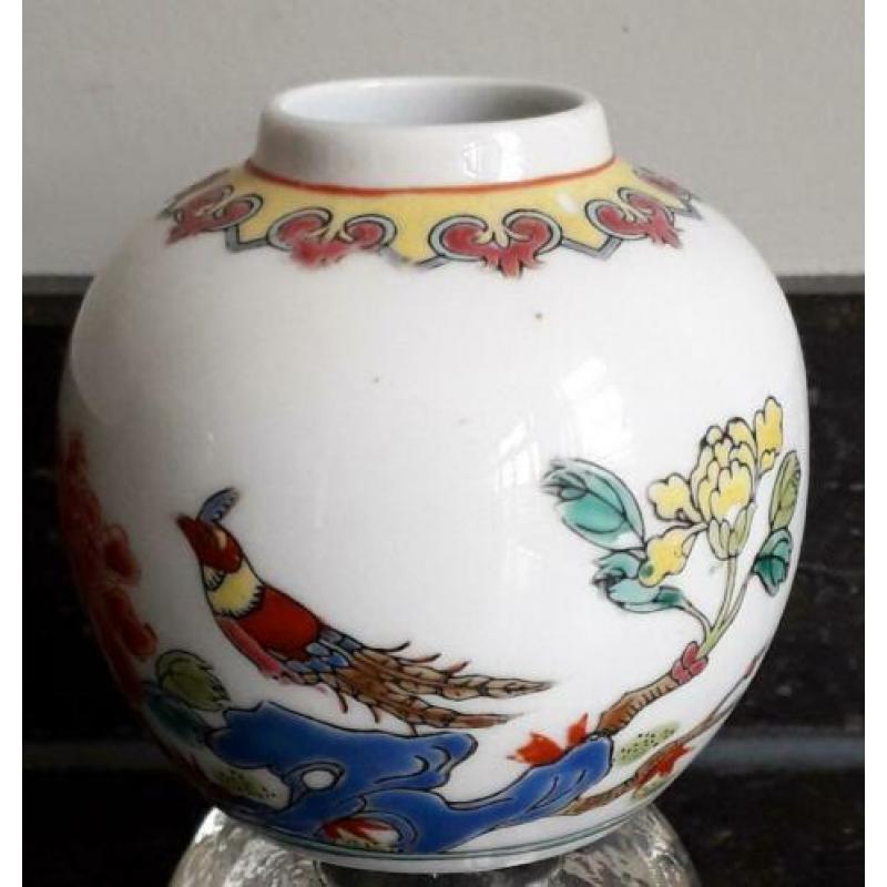 Vintage gemberpotje/vaasje Jingdezhen China, 60- Er jaren