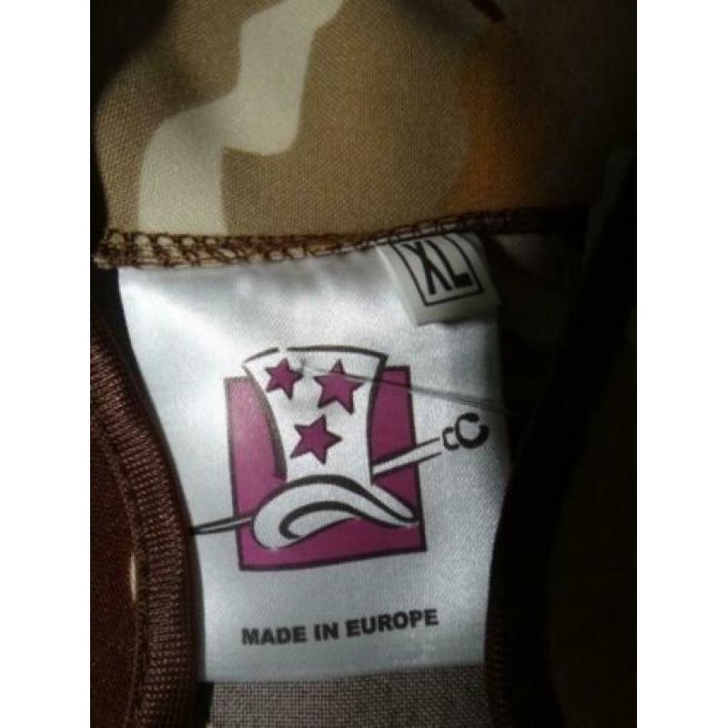 Leuke beige/bruin LEGER/ARMY/DESERT STORM jurkje