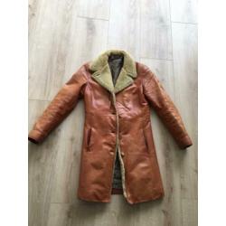 Vintage! Leren jas transmission L