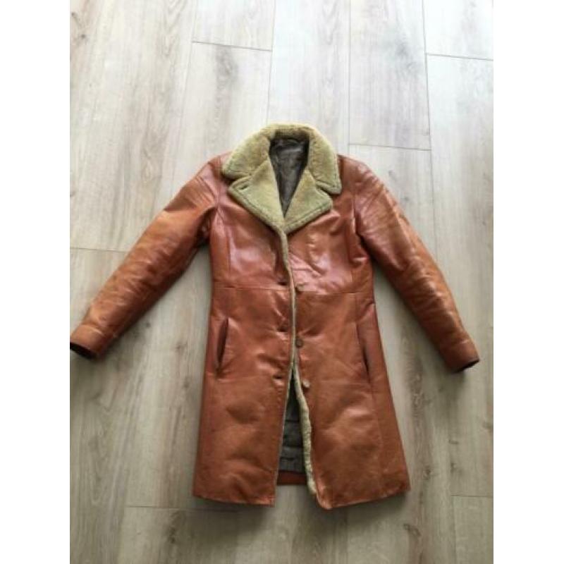 Vintage! Leren jas transmission L