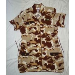 Leuke beige/bruin LEGER/ARMY/DESERT STORM jurkje