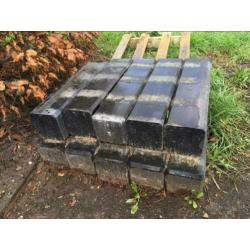 10x Betonpoer Antraciet 15 x 15 x 60 cm