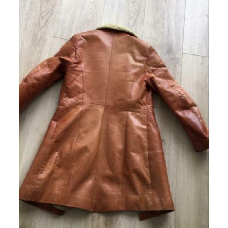 Vintage! Leren jas transmission L