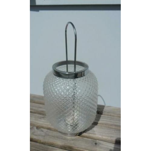 Chinese lampion /windlicht, bewerkt glas, voor tuin /terras