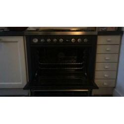 Boretti fornuis met grote oven 6 pits 60cmx90cm